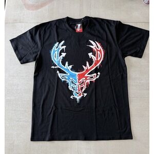Bucked Up Sketchy Buck Streetwear Tee XL Black Graphic T Shirt 100% AU Exclusive